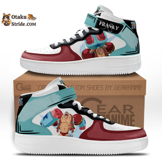 Custom One Piece Anime Sneakers – Franky Air Mid Shoes