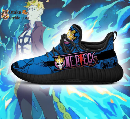 Custom One Piece Anime Sneakers Featuring Marco Reze Design – Unique Footwear for Anime Fans