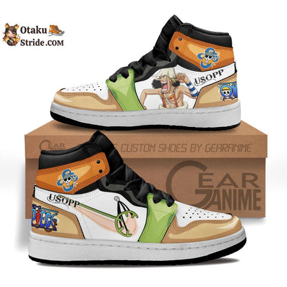 Custom One Piece Anime Usopp Kids Sneakers – Fun and Stylish Footwear