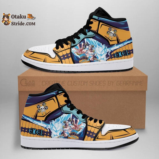 Custom One Piece Enel Sneakers with Goro Goro no Mi Anime Design