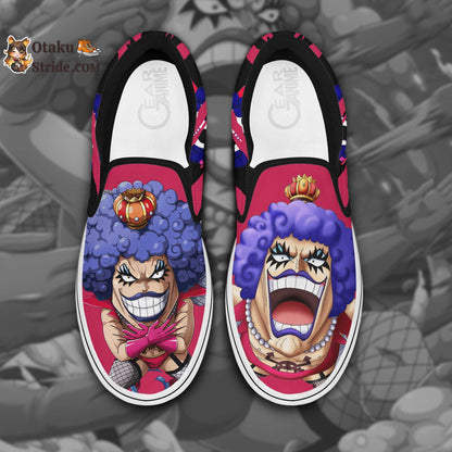 Custom One Piece Ivankov Anime Slip On Sneakers – Unique Printed Footwear