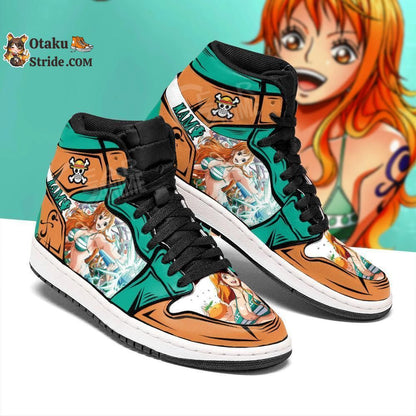 Custom One Piece Nami Anime Sneakers – Unique Printed Shoes for Fans