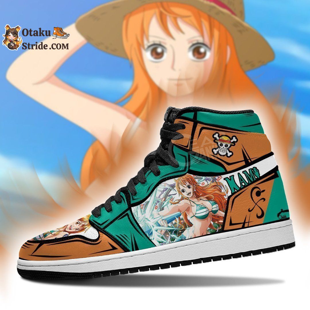 Custom One Piece Nami Anime Sneakers – Unique Printed Shoes for Fans