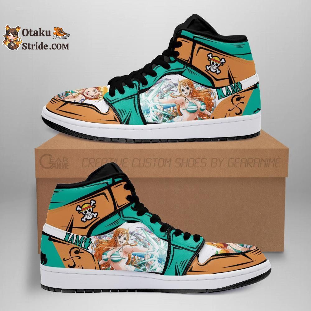 Custom One Piece Nami Anime Sneakers – Unique Printed Shoes for Fans