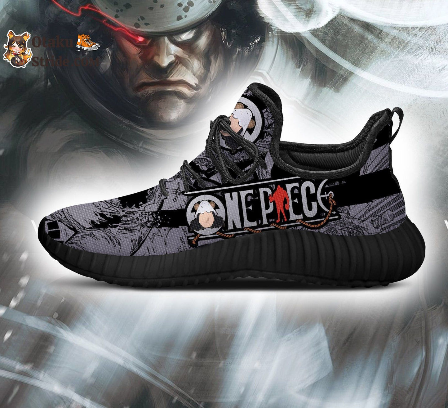 Custom Printed Bartholomew Kuma Anime Shoes – One Piece Fan Gift Idea – TT04