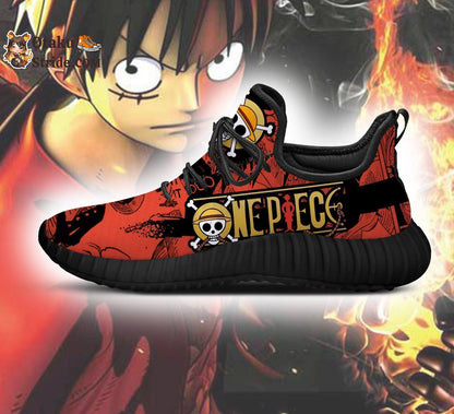 Custom Printed Luffy Reze Shoes – One Piece Anime Fan Gift Idea TT04