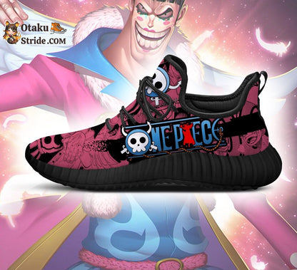 Custom Printed Mr 2 Bon Clay Reze Anime Shoes – One Piece Fan Gift Idea TT04