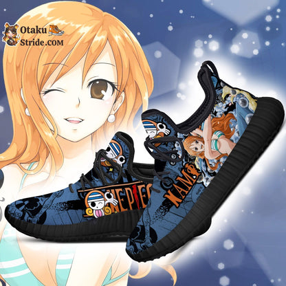 Custom Printed Nami Reze Shoes – One Piece Anime Fan Gift Idea – TT04