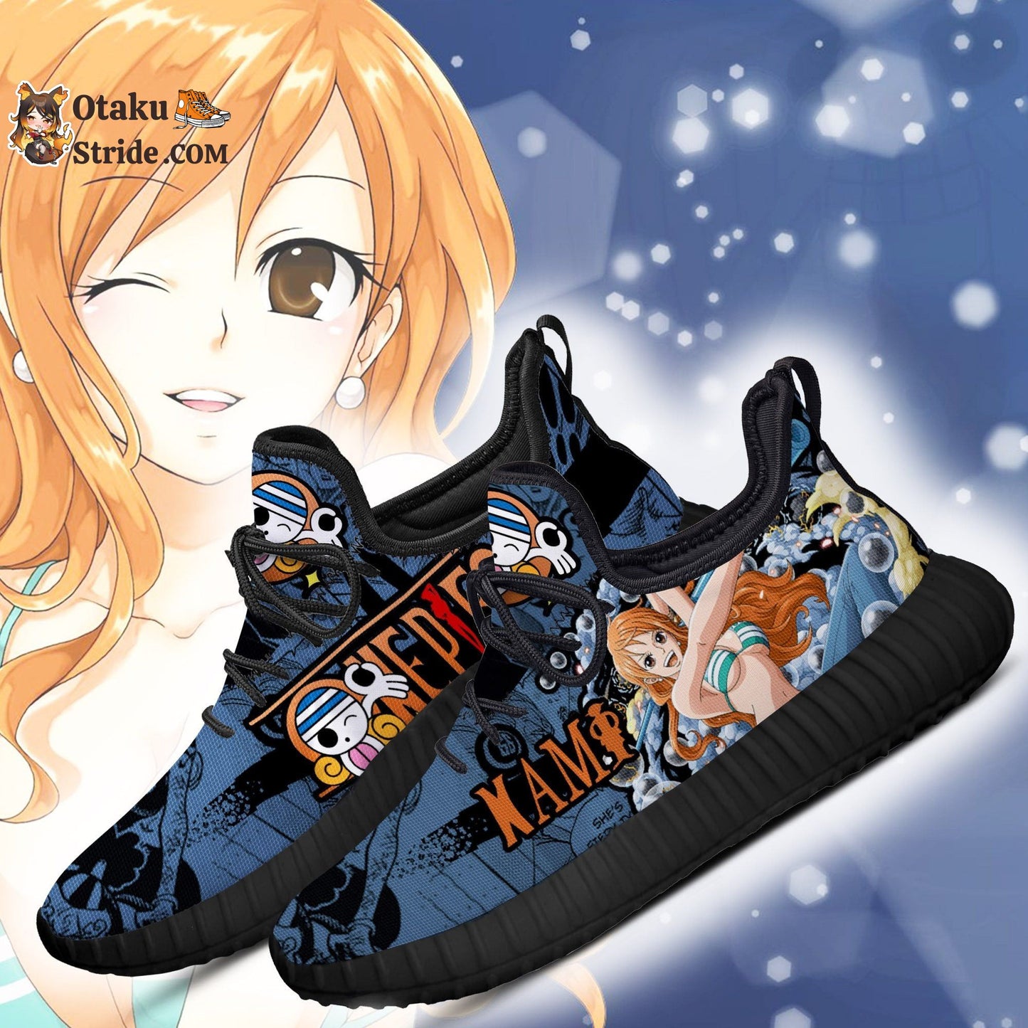 Custom Printed Nami Reze Shoes – One Piece Anime Fan Gift Idea – TT04