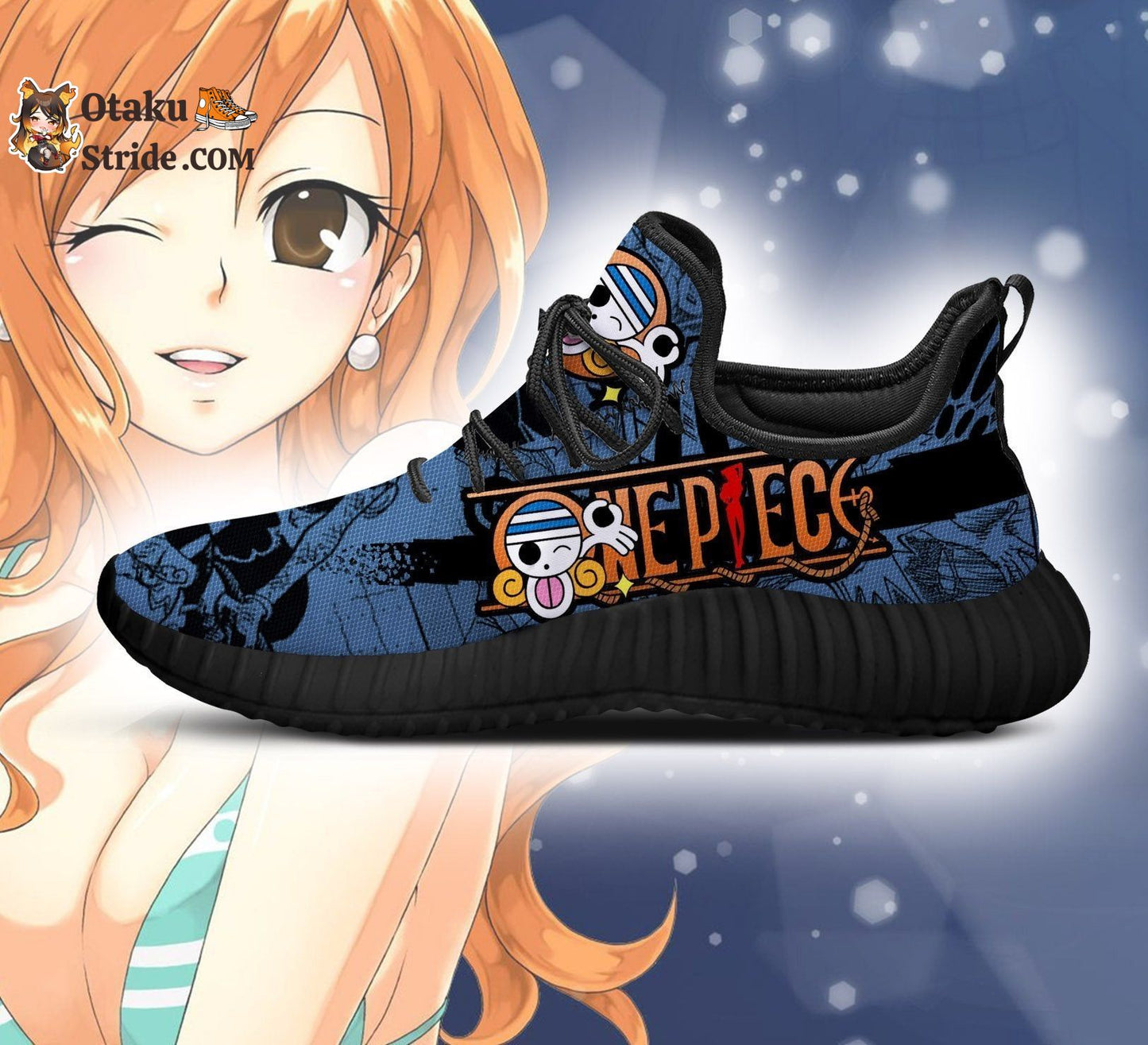 Custom Printed Nami Reze Shoes – One Piece Anime Fan Gift Idea – TT04