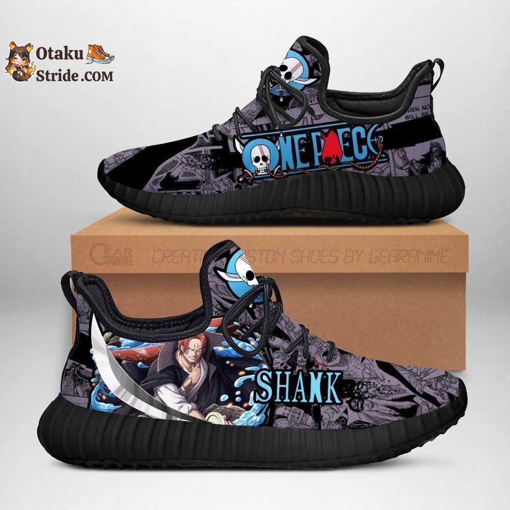 Custom Printed Red Hair Shanks Reze Anime Shoes – One Piece Fan Gift Idea