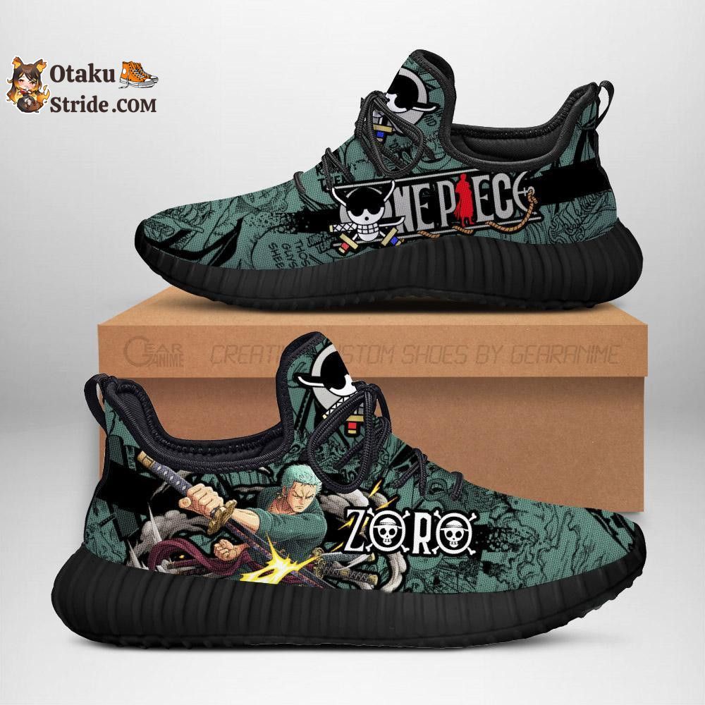 Custom Printed Roronoa Zoro Anime Shoes – Perfect Fan Gift Idea