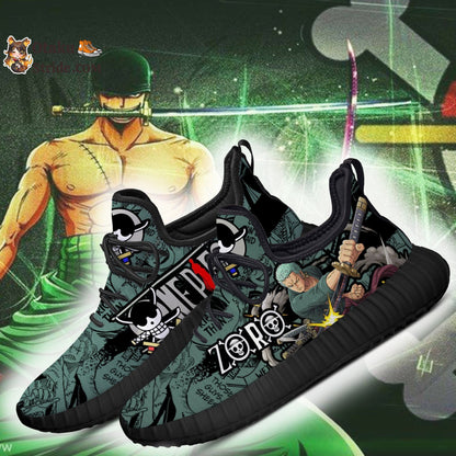 Custom Printed Roronoa Zoro Anime Shoes – Perfect Fan Gift Idea