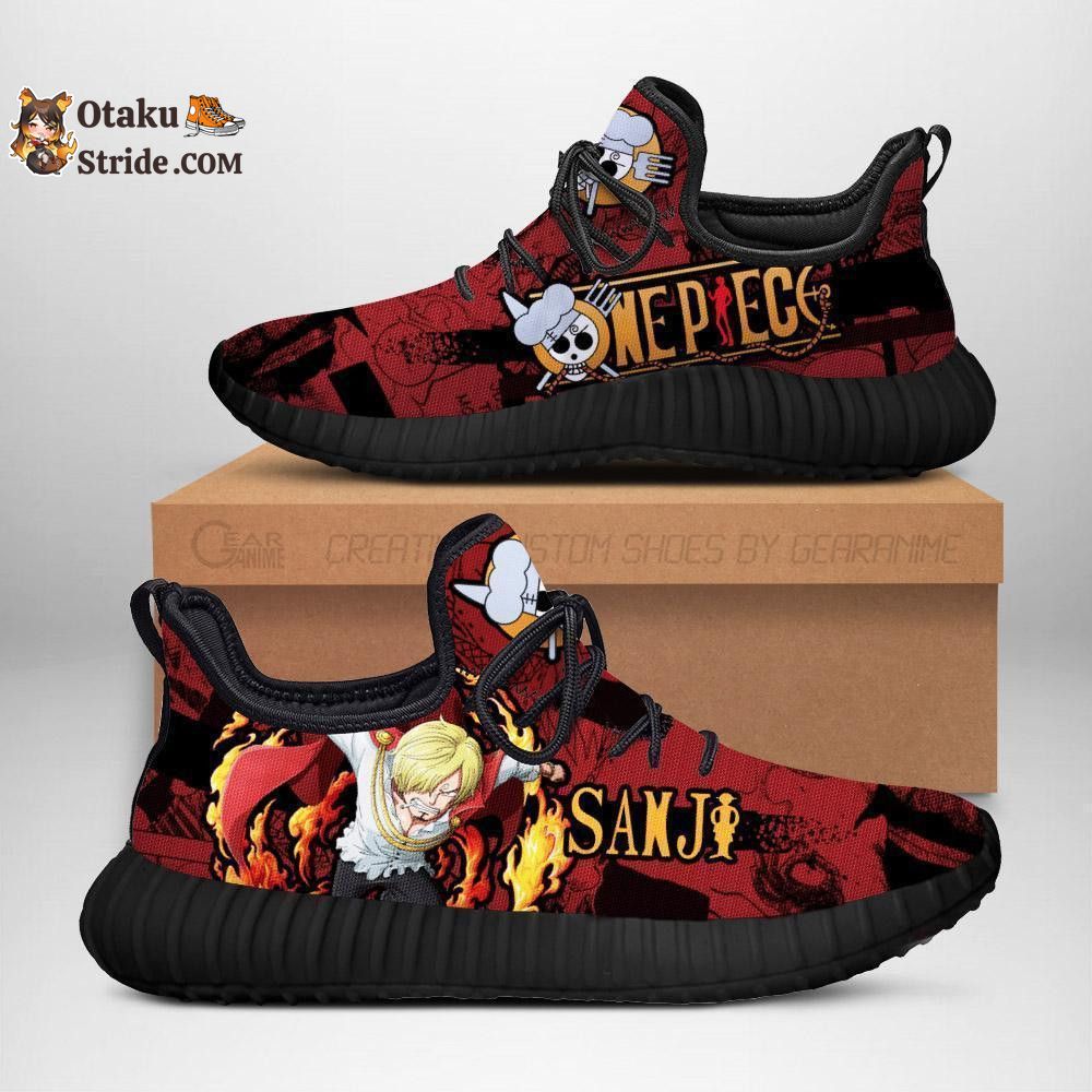 Custom Printed Sanji Reze Shoes – One Piece Anime Fan Gift Idea – TT04