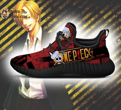 Custom Printed Sanji Reze Shoes – One Piece Anime Fan Gift Idea – TT04