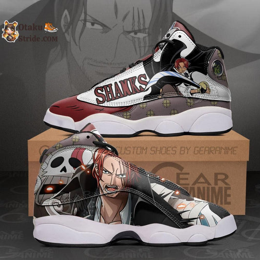 Custom Red Hair Shanks Anime Sneakers – One Piece Shoes for Fans