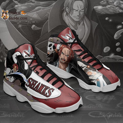 Custom Red Hair Shanks Anime Sneakers – One Piece Shoes for Fans