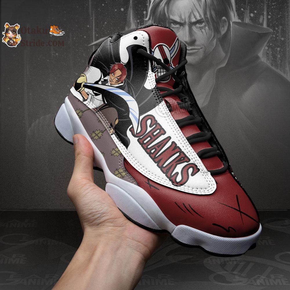 Custom Red Hair Shanks Anime Sneakers – One Piece Shoes for Fans