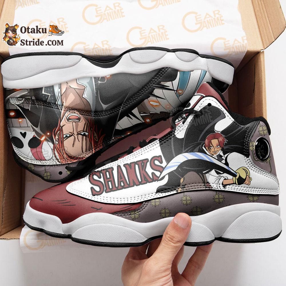 Custom Red Hair Shanks Anime Sneakers – One Piece Shoes for Fans