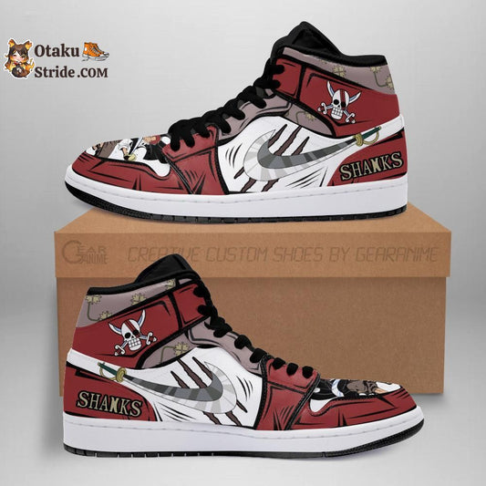 Custom Red Hair Shanks Sword Anime Sneakers – One Piece Shoes