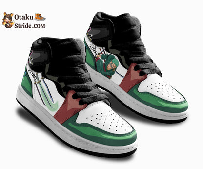 Custom Roronoa Zoro Anime Sneakers – One Piece Shoes