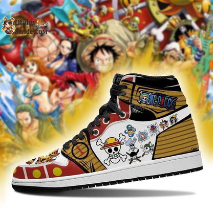 Custom Straw Hat Pirates Jolly Roger Anime Sneakers – One Piece Shoes