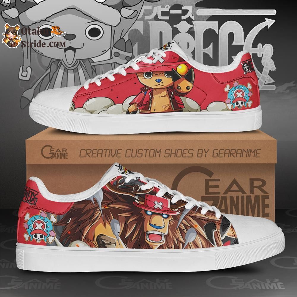 Custom Tony Tony Chopper Anime Skate Shoes – One Piece Inspired Footwear