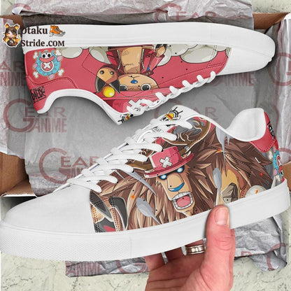 Custom Tony Tony Chopper Anime Skate Shoes – One Piece Inspired Footwear