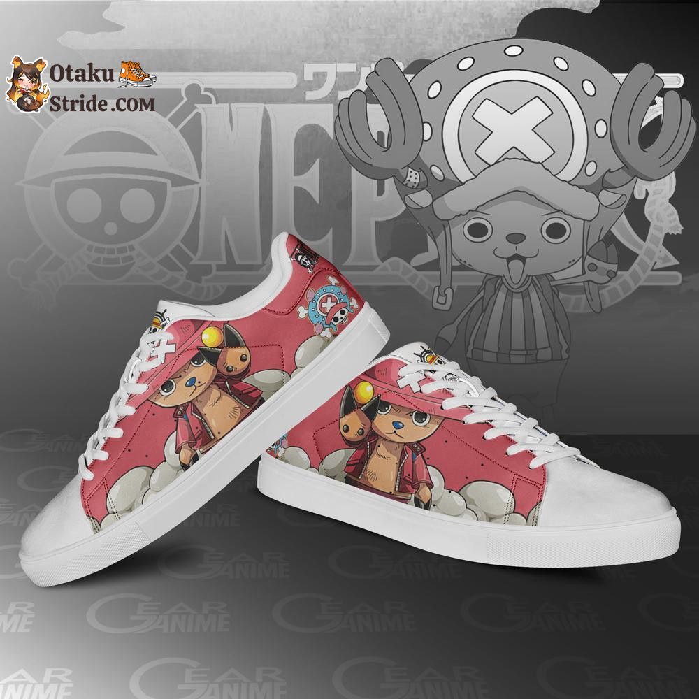 Custom Tony Tony Chopper Anime Skate Shoes – One Piece Inspired Footwear