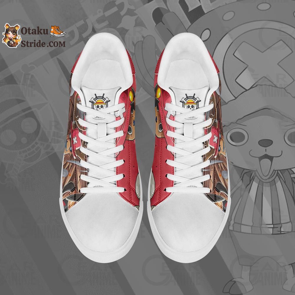 Custom Tony Tony Chopper Anime Skate Shoes – One Piece Inspired Footwear