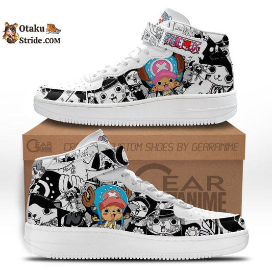 Custom Tony Tony Chopper Anime Sneakers – One Piece Manga Air Mid Shoes