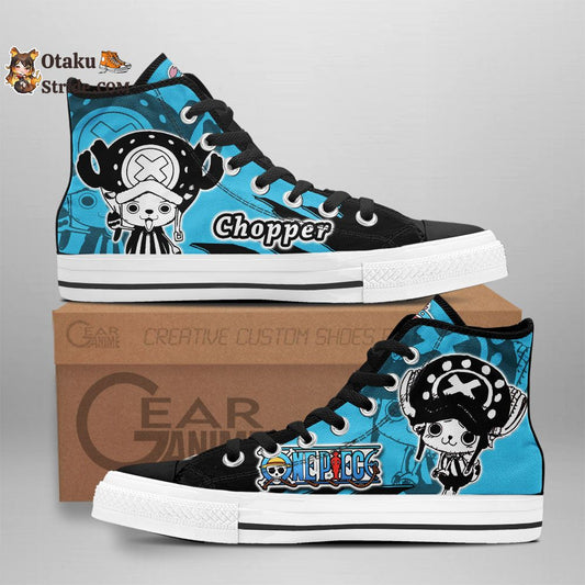 Custom Tony Tony Chopper High Top Anime Sneakers – One Piece Manga Mix Design