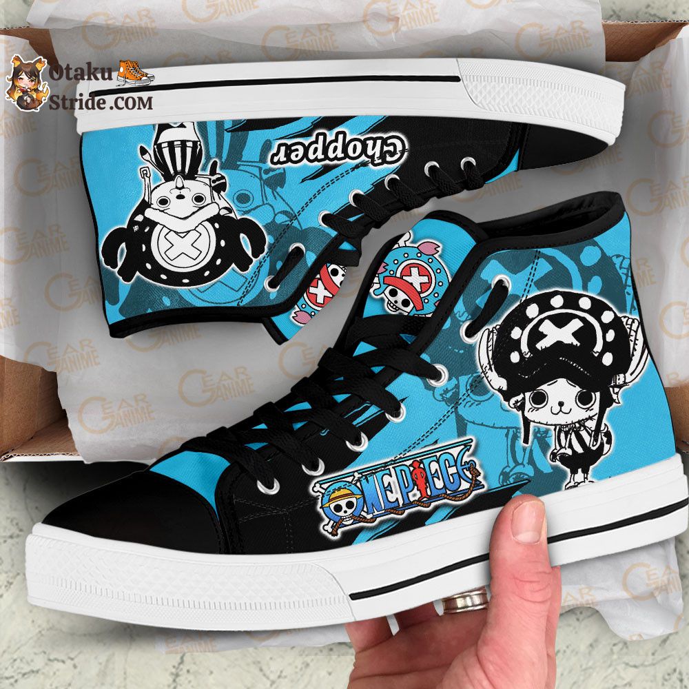 Custom Tony Tony Chopper High Top Anime Sneakers – One Piece Manga Mix Design