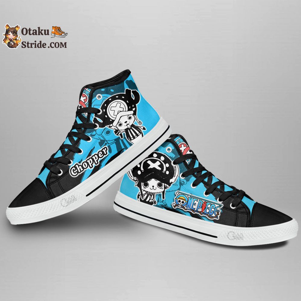 Custom Tony Tony Chopper High Top Anime Sneakers – One Piece Manga Mix Design