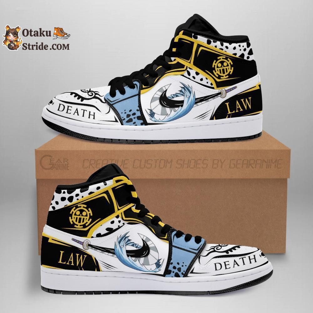 Custom Trafalgar D. Water Law Anime Sneakers – One Piece Room Shoes