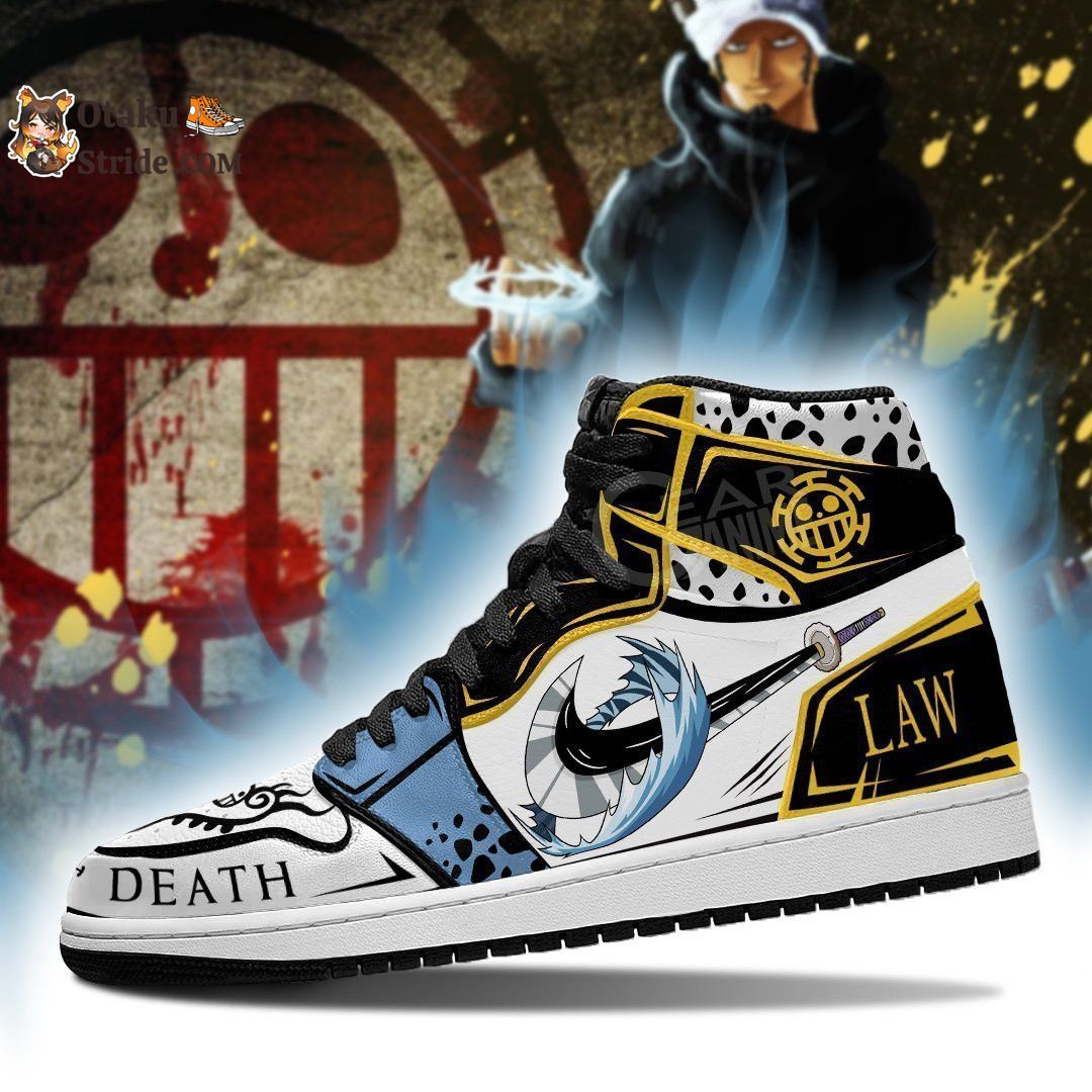 Custom Trafalgar D. Water Law Anime Sneakers – One Piece Room Shoes