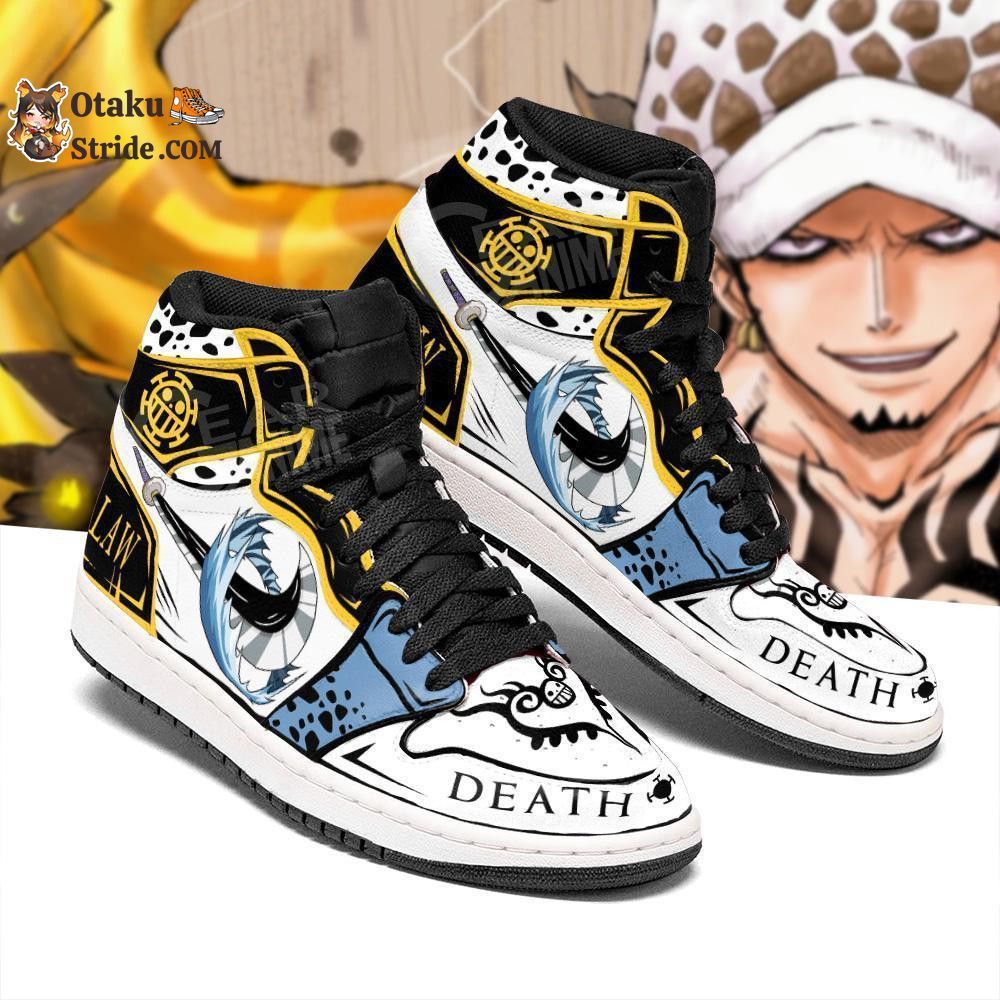 Custom Trafalgar D. Water Law Anime Sneakers – One Piece Room Shoes