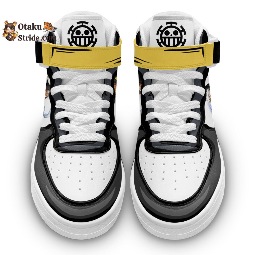 Custom Trafalgar Law Anime Sneakers – Air Mid One Piece Shoes