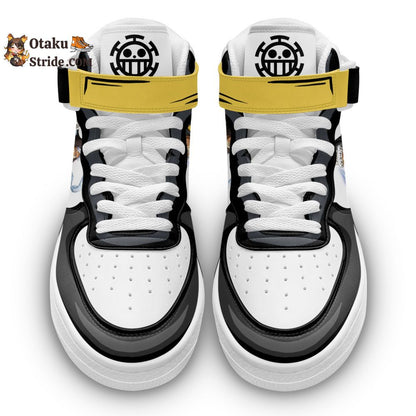 Custom Trafalgar Law Anime Sneakers – Air Mid One Piece Shoes