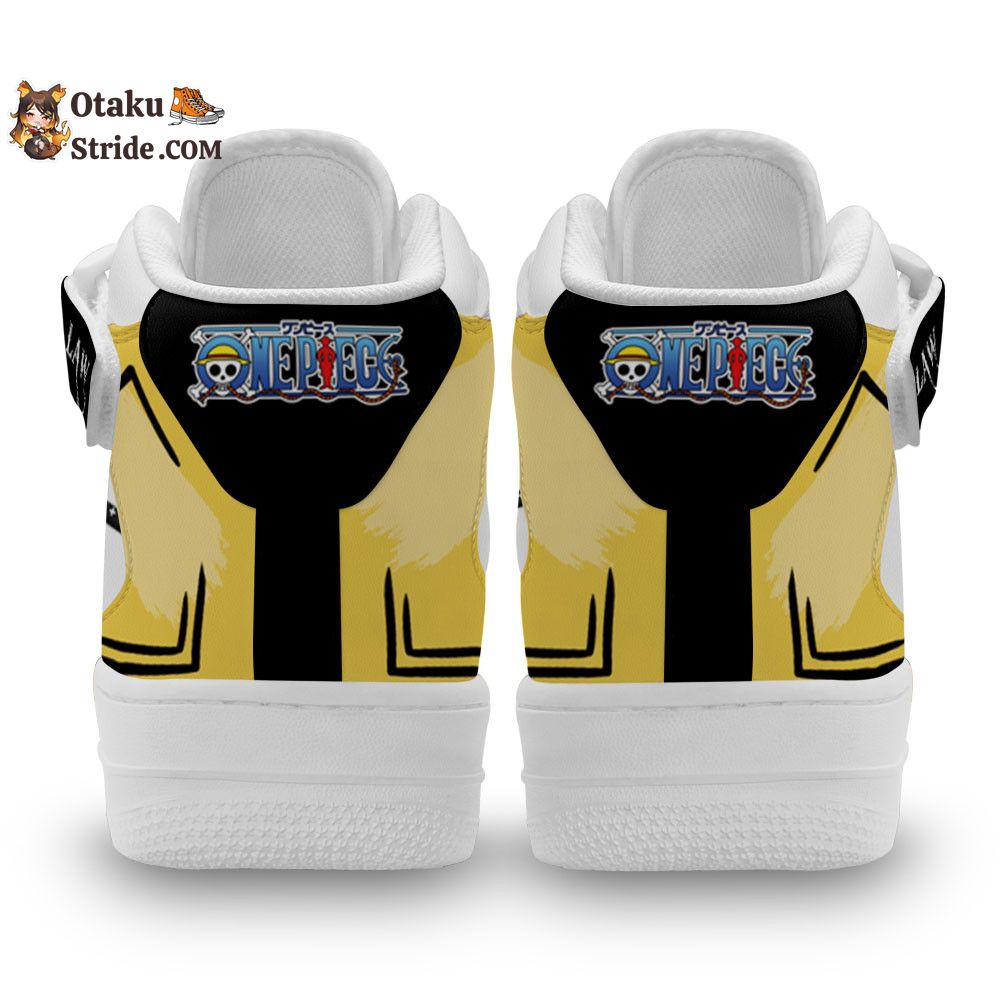 Custom Trafalgar Law Anime Sneakers – Air Mid One Piece Shoes