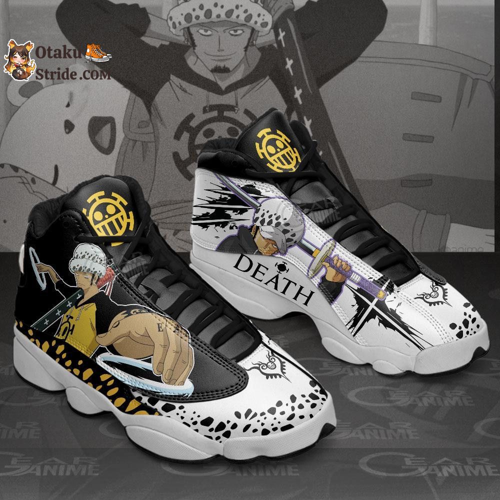 Custom Trafalgar Law Anime Sneakers – One Piece Shoes for Fans