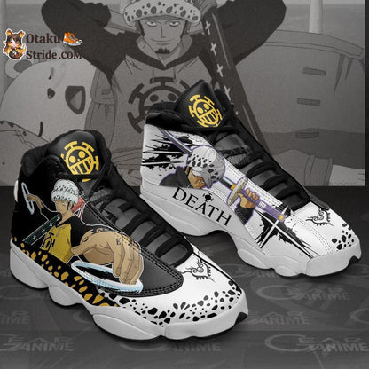 Custom Trafalgar Law Anime Sneakers – One Piece Shoes for Fans