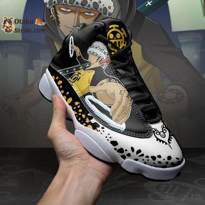 Custom Trafalgar Law Anime Sneakers – One Piece Shoes for Fans