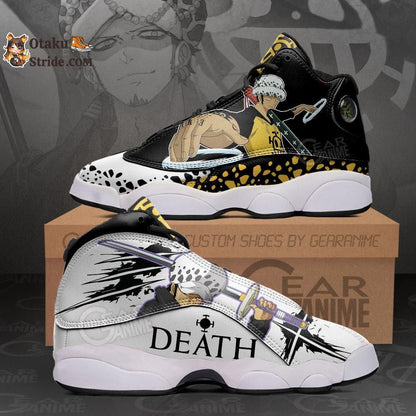 Custom Trafalgar Law Anime Sneakers – One Piece Shoes for Fans