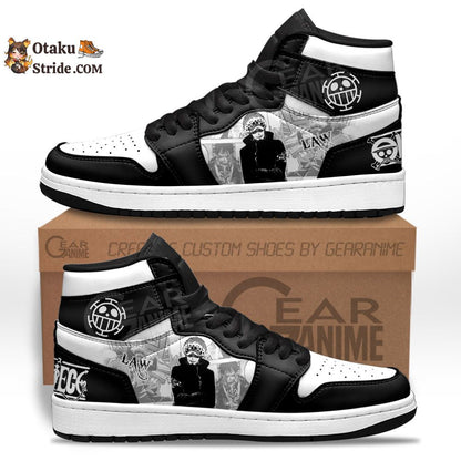 Custom Trafalgar Law Sneakers – One Piece Manga Style Footwear