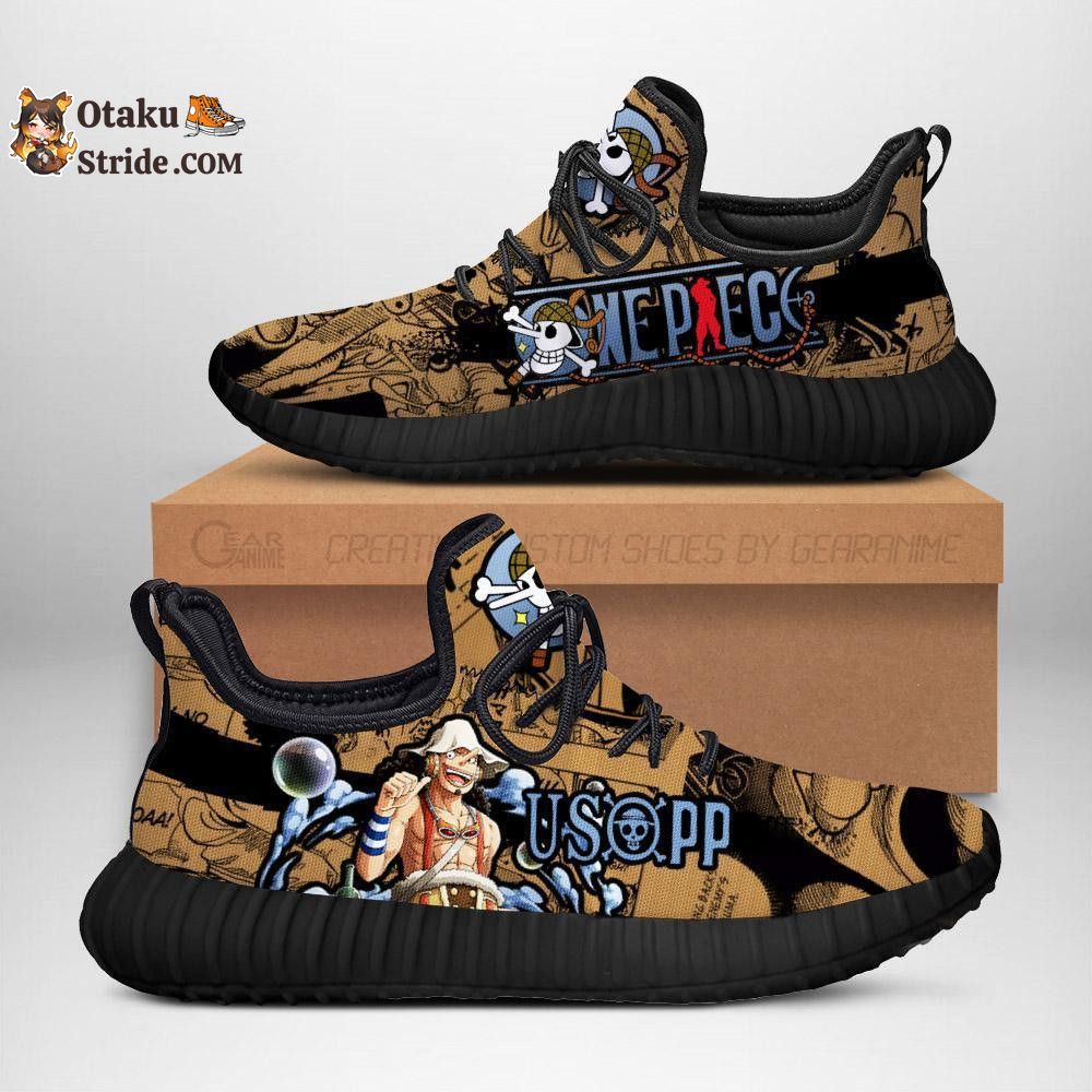 Custom Usopp Reze Anime Shoes – One Piece Fan Gift Idea – Unique Printed Footwear TT04