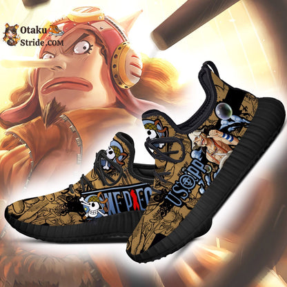 Custom Usopp Reze Anime Shoes – One Piece Fan Gift Idea – Unique Printed Footwear TT04