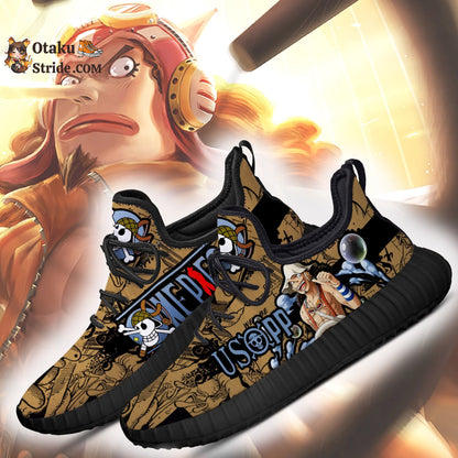 Custom Usopp Reze Anime Shoes – One Piece Fan Gift Idea – Unique Printed Footwear TT04