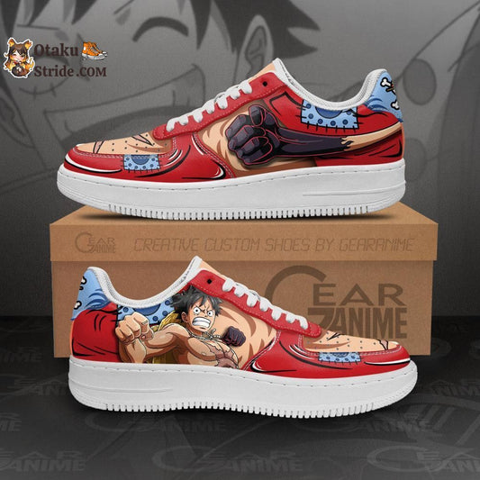 Custom Wano Arc Luffy Air Sneakers – One Piece Anime Shoes