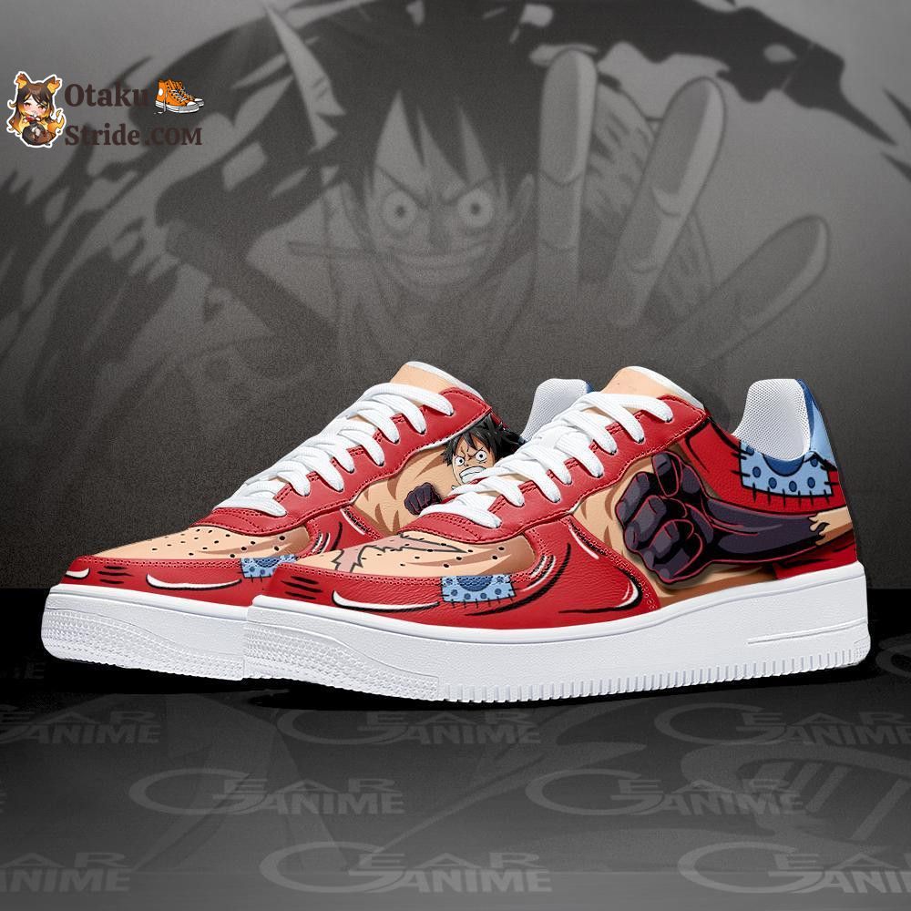 Custom Wano Arc Luffy Air Sneakers – One Piece Anime Shoes